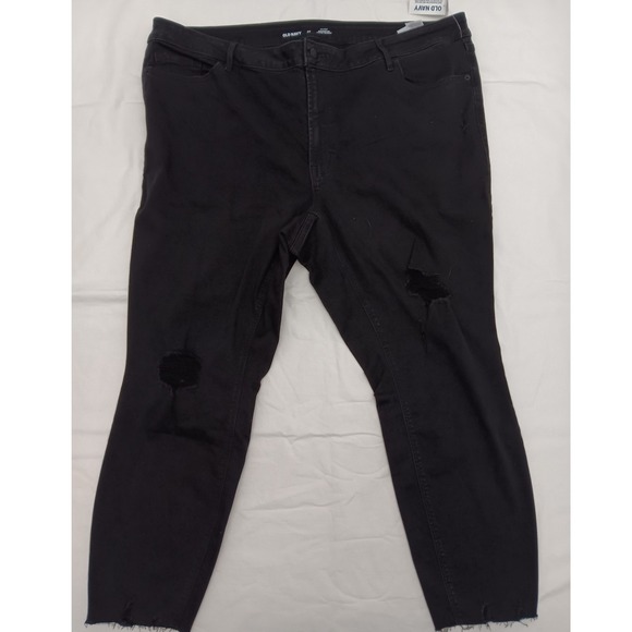 Old Navy Denim - New with Tags Old Navy Rockstar Super Skinny Jeans Black Distressed Size 24